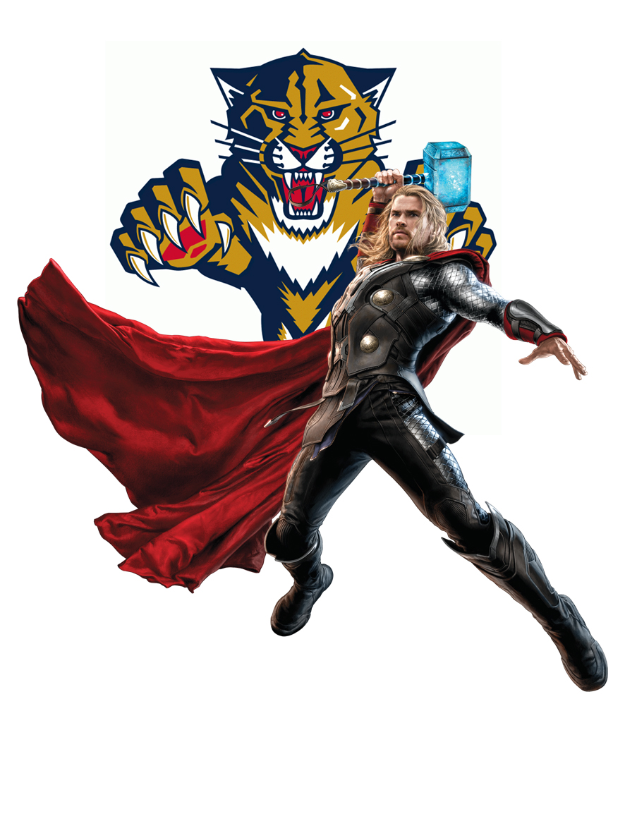 Florida Panthers Thor Logo vinyl decal